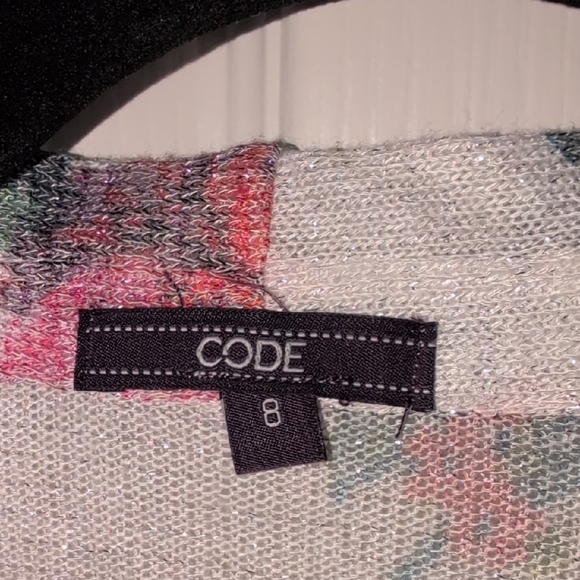 Floral Print Open-Front Cardigan - Picture 3 of 3